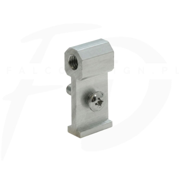 Kostka aluminiowa do obejmy PVC do dybla firmy KROP